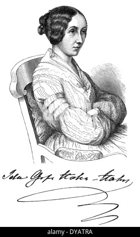 Marie Nathusius, 1817 - 1857, un romanziere tedesco e compositore, Foto Stock