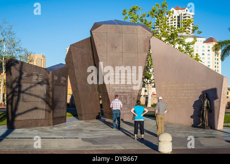 USS San Diego (CL-53) Memorial. San Diego, California, Stati Uniti. Foto Stock