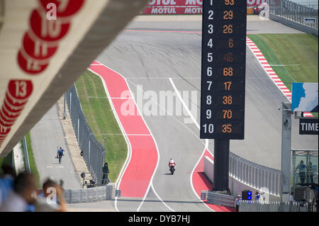 Austin, Texas, Stati Uniti d'America. Xii Apr, 2014. Aprile 12, 2014: MotoGP al Red Bull Grand Prix delle Americhe. Austin, Texas. Credito: csm/Alamy Live News Foto Stock