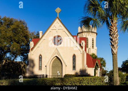 Storico San Pietro Chiesa Episcopale in Fernandina Beach in Amelia Island in Florida Foto Stock