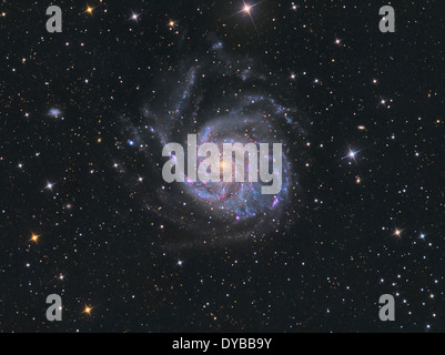 Messier 101, la girandola di Galaxy. Foto Stock