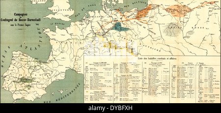 Campagne di contingenti Hesse-Darmstadt sotto il Primo Impero. 1912 Foto Stock