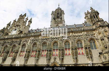 Famoso municipio della città di Middelburg, capitale della provincia della Zeeland, Paesi Bassi. Foto Stock