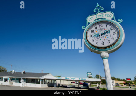 Polk-A-Dot rigido nel ristorante Route 66 Braidwood Illinois IL Foto Stock