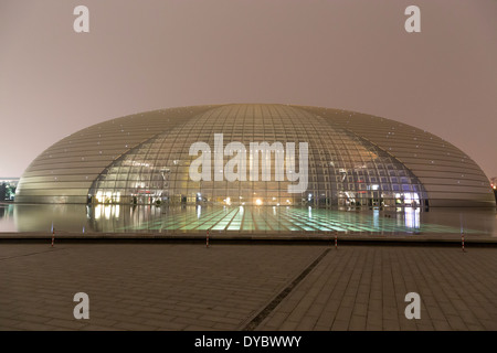 ASIA CINA Pechino Piazza Tiananmen la National Opera Theatre Foto Stock