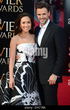 Londra, Inghilterra - 13 aprile: Myleene Klass,Michael Xavier assiste il Laurence Olivier Awards presso la Royal Opera House il 13 aprile 2014 a Londra, Inghilterra. Credito: Vedere Li/Alamy Live News Foto Stock