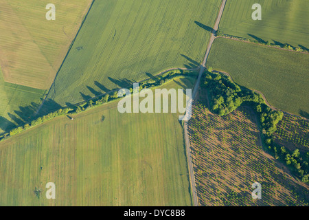 Un uccelli-eye della Willamette Valley in primavera. Oregon. Stati Uniti d'America Foto Stock