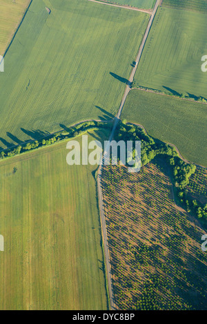 Un uccelli-eye della Willamette Valley in primavera. Oregon. Stati Uniti d'America Foto Stock