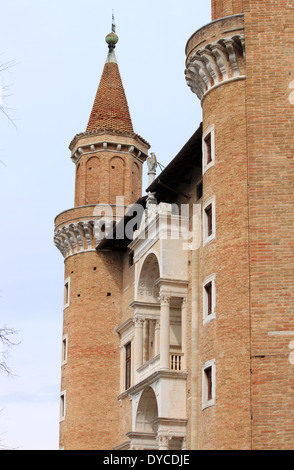 Palazzo Ducale di Urbino, Italia Foto Stock