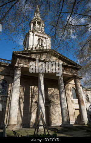 St Leonard Chiesa, Shoreditch, London, Regno Unito Foto Stock