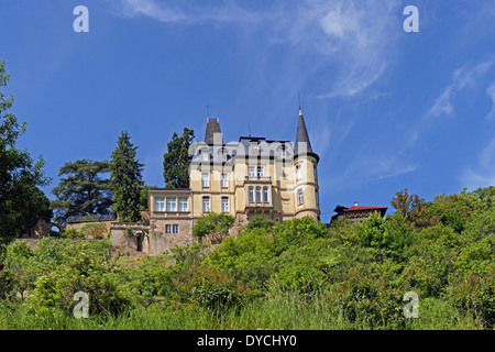 Europa Germania Renania Palatinato di Neustadt an der Weinstrasse strada del vino Neustadt Haardt Mandelring K 5 Haardt castello castello, Foto Stock