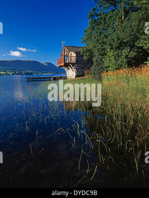 Il Duca di Portland boathouse in Ullswater. Foto Stock