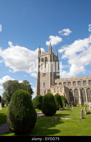 Chiesa della Santa Trinità in Long Melford in Suffolk. Foto Stock