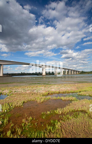 Orwell ponte in prossimità di Ipswich. Foto Stock