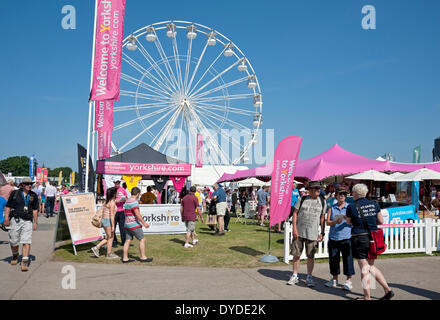 Benvenuti al commercio dello Yorkshire stand presso il grande spettacolo dello Yorkshire. Foto Stock