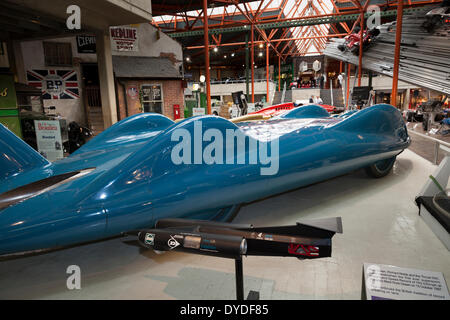 SSC spinta di velocità su terra veicolo in Beaulieu Motor Museum. Foto Stock