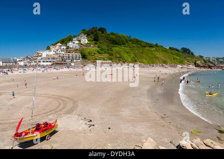 Looe Beach nel sud della Cornovaglia. Foto Stock