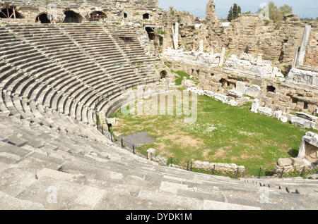 La Turchia Italia Europa romano agorà greca città archeologia architettura antichità colonne antiche rovine rimane Anatolia laterale, Foto Stock