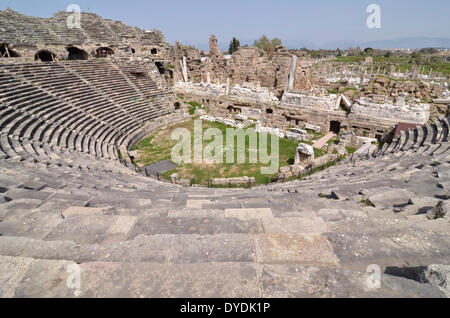 La Turchia Italia Europa romano agorà greca città archeologia architettura antichità colonne antiche rovine rimane Anatolia laterale, Foto Stock