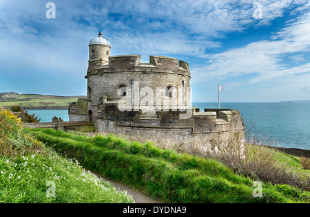 Il castello a St Mawes Foto Stock