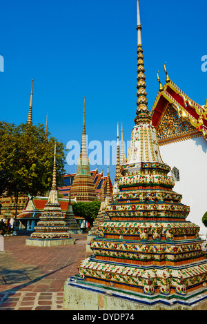 Thailandia, Bangkok, Wat Pho, dormendo Tempio del Buddha Foto Stock