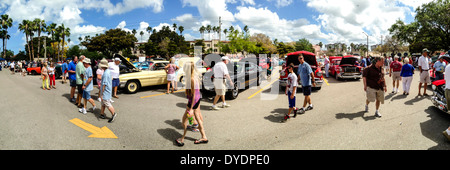 Classic Car Show in Venice, in Florida Foto Stock