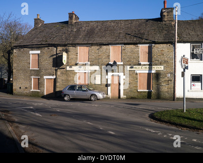 Garrigill è un piccolo villaggio a sud del fiume Tyne nel nord Pennine regione della Cumbria. Il pub locale ha ormai chiuso Foto Stock