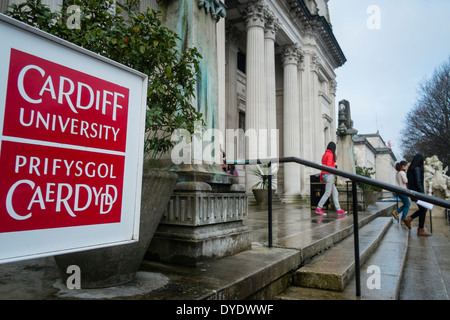 Università di Cardiff Caerdydd Prifysgol edifici Cardiff Wales UK Foto Stock