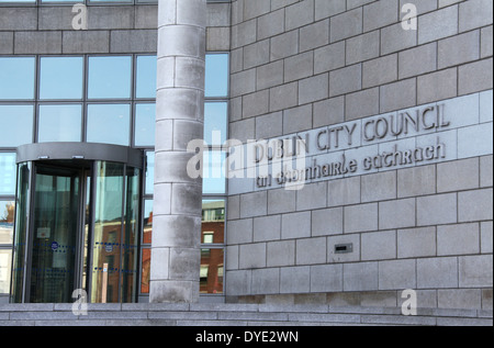 Consiglio municipale di Dublino Civic Offices building a Wood Quay Foto Stock
