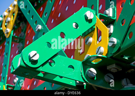Dettagli dalla Meccano Ponte a Nob fine, piccola leva, Bolton, Greater Manchester, Inghilterra, Regno Unito Foto Stock