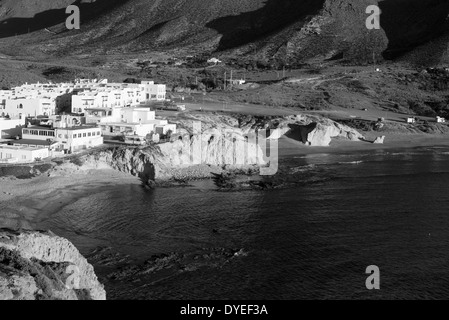 Villaggio di pescatori che si trova nel cuore di Cabo de Gata, Andalusia Foto Stock