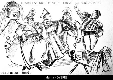 La seconda guerra mondiale: Cartoon di Jenny Goldberg raffiguranti Herman Goring Foto Stock