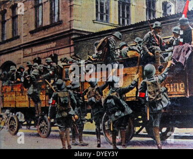 I membri nazista durante la Birreria Putsch, Monaco di Baviera, Germania 1923 Foto Stock