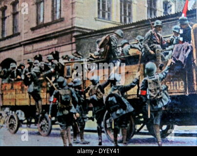 I membri nazista durante la Birreria Putsch, Monaco di Baviera, Germania 1923 Foto Stock