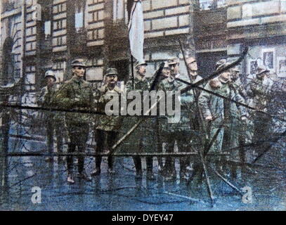 Heinrich Himmler è a capo di un gruppo di deputati nazista durante la Birreria Putsch, Monaco di Baviera, Germania 1923 Foto Stock