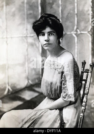 Alice Paul, presidente del comitato del Congresso Nazionale della donna americana associazione suffragio Foto Stock