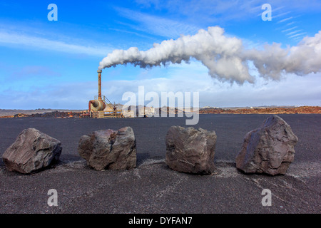 Krisuvik - Kleifarvatn Centrale termica Foto Stock