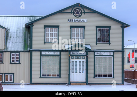 Ristorante a Husavik city centre Foto Stock