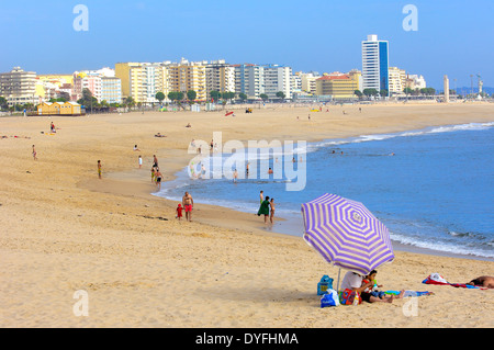 Figueira da Foz beach, Beira Litotal, distretto di Coimbra, Portogallo Foto Stock