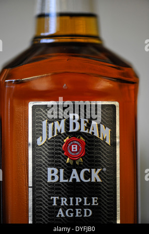 Jim Beam tripla nero invecchiati Bourbon del Kentucky Foto Stock