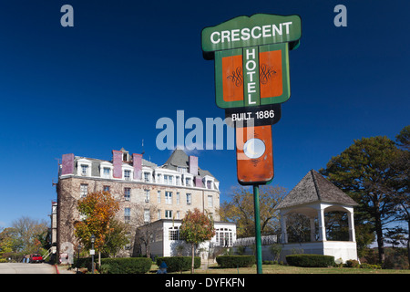 Stati Uniti d'America, Arkansas, Eureka Springs, Crescent Hotel esterno Foto Stock