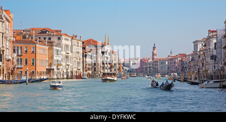 Venezia, Italia - 13 Marzo 2014: il Canal Grande. Foto Stock