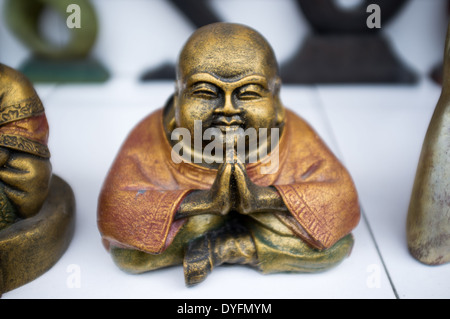 Golden BUDDA STATUETTA Ubud, Bali, Indonesia Foto Stock