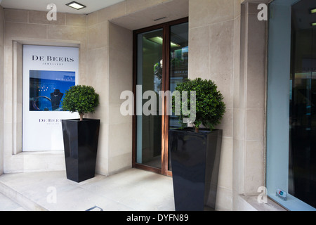 De Beers, Old Bond Street, Londra, Regno Unito Foto Stock