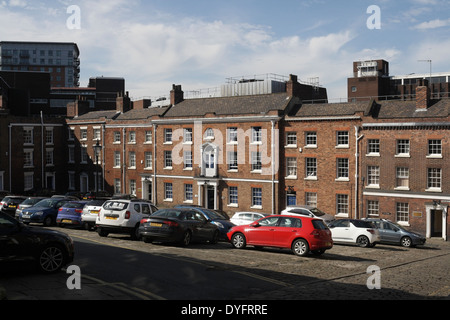 Paradise Square, area protetta, edifici georgiani nel centro di Sheffield, Inghilterra, edifici di grado II*, città britannica Foto Stock