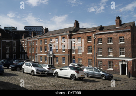 Paradise Square, area protetta, edifici georgiani nel centro di Sheffield, Inghilterra, edifici di grado II*, città britannica Foto Stock