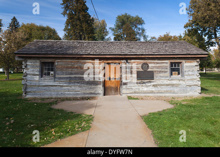 Stati Uniti d'America, Nebraska, Göteborg, originale Pony Express Stazione 1860-1861 utilizzato Foto Stock