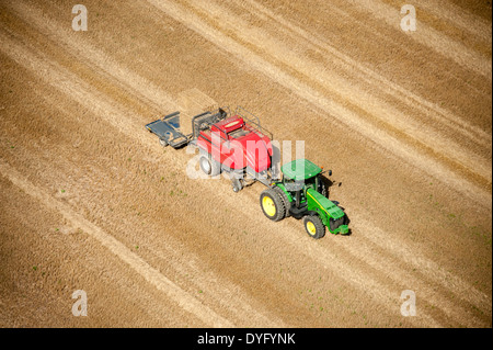 Foto aeree della riva orientale le aziende agricole Foto Stock