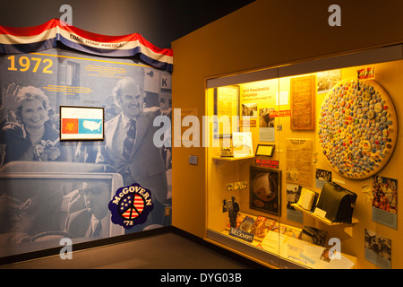 Stati Uniti d'America, Sud Dakota, Mitchell, il McGovern Museo Legacy, Dakota Wesleyan University, museo dedicato al Senatore George McGovern Foto Stock