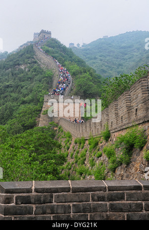 Il Grande Muro vicino a Pechino, Cina Foto Stock